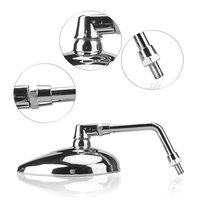 KZMPMT Motorcycle Mirrors M8 Rear View Side Handlebar Mirrors 360