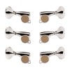 Gotoh Midsize 510 3+3 Guitar Tuners with Metal Knobs, Chrome
