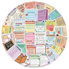 50Pcs Mental Health Vinyl Stickers,Mental Health Graffiti Stickers,Waterproof Sticker for Phone Laptop Bottles Skateboard Computer Phone Luggage Guitar Gifts Sticker for Kids Teens Girls