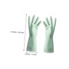 Ipetboom 3 Pairs Kitchen Dishwashing Gloves Ergonomic Non Slip Rubber