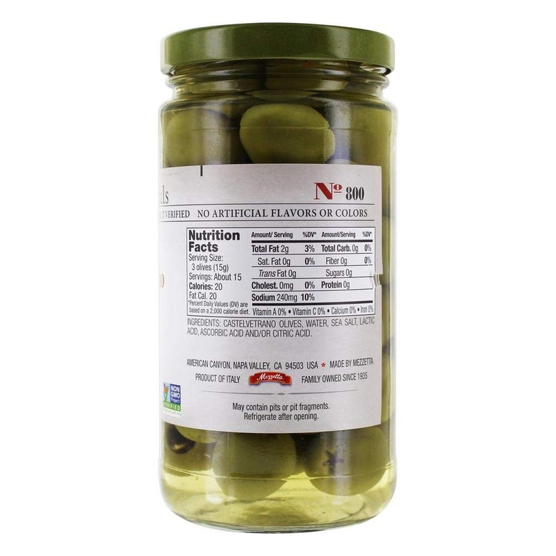 Jeffs Naturals, Olives Green Castelvetrano Pitted, 5.5 Ounce