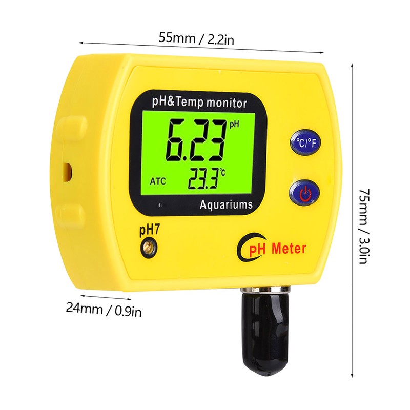 2-In-1 Portable High Precision Temperature PH Tester Meter Water Quality