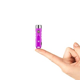NEW Purple RovyVon Aurora A1x 650lumens Keychain Flashlights High Lumens, Super Bright Mini Flashlight Keychain Rechargeable, Ideal Gift, Outdoors EDC Gear, Camping Accessory …