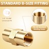 Brass Argon Hose Coupling, B Size 5/8 RH Female Quick