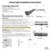 Royal Designs, Inc. Cordless Remote Control LED Picture Light, Dimmable