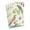 Caspari Jeweled Birds Paper Guest Towel Napkins in Ivory, 15