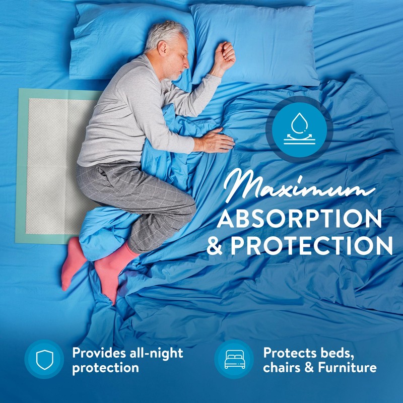 Inspire Extra Large Super Absorbent Disposable Bed Pads for Chronic