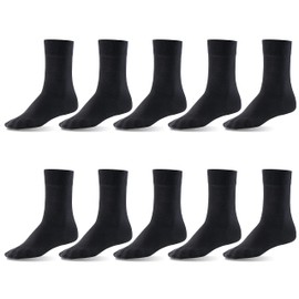Mat & Vic's Men's Socks Women's Cotton Classic Crew Socks, Combed Cotton, Socks No Seam, Comfort Band, Black Colourful, White, EU 35–38 EU 39–42 (UK 5.5–8) 43–46 47-50 (UK 3–5, 5.5–8, 8.5–11, 12–15),