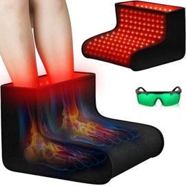 Red Light Therapy for Feet, 48W 320 LED Red & Infrared Light Device with 660nm Redlight & 850nm Infrared Light Wavelengths for Feet Foot & Ankle Pain