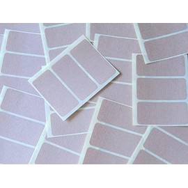 65x30mm Rectangular Colour Code Stickers - Packs of 45 Coloured Rectangle Sticky Labels - 30 Colours Available (Light Brown Kraft)