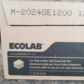 Ecolab 6101756 Aquanomic Clearly Soft Low Temp Laundry Solid 6 Lbs (Pack of 2)