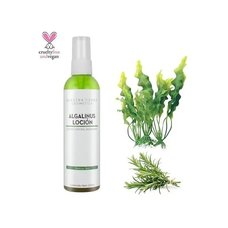 Nuestra Tierra Cosmética Algalinus Loción Corporal Reafirmante con Romero, Algas