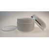 6PCS White Plastic Creams Jar with Inner Liners and Lid