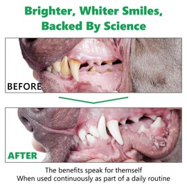 AFITMOE Dog Teeth Cleaning Powder,Dog Dental Powder with Probiotics Effectively Remove Tartar,Plaque,Stains,Bad Breath,Dog Teeth Cleaning Power Support Oral Care for Small,Medium,Large Dogs,1.05oz