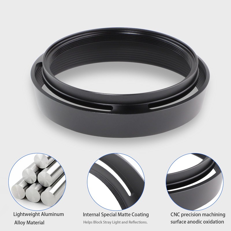 Haoge Metal Lens Hood Shade for Leica Q3 Q2 Q-P