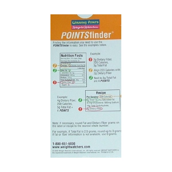 Weight Watchers Winning Points POINTSfinder (2000)