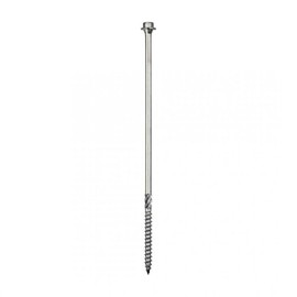 TIMco 200INDEXSST Index Hex Timber A4 Stainless Steel Screw 6.7 x 200 - Silver Plating (Bag of 25)