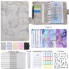 A6 PU Leather Budget Binder A6 Notebook Binder for Budgeting