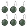 Green Round Shower Curtain Rings Set of 12 Green Round