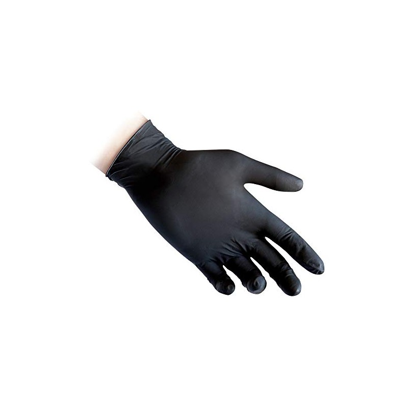 Reflexx R44, Latexhandschuhe puderfrei., L, Schwarz , 100