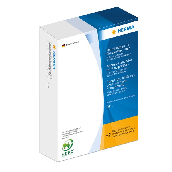 HERMA 2840 Haftetiketten für Druckmaschinen, 1000 Stück, 12 x 30