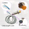 zpldAIAOSI 2 Pcs Capacitive Proximity Sensor Switch, DC 6V-36V, NPN