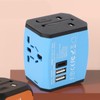 Universal Power Adapter Dual USB Travel Charging Station International Plug