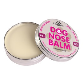 KinderPet® Dog Nose Balm Heal Soothe Moisturise Protect Dry Chapped Cracked Sore Crusty Noses Lick-Safe Organic All Natural Made in the UK 60g