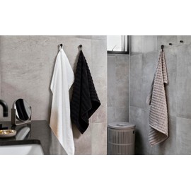 Zone Denmark Loop Towel Clips, Towel Hangers, Magnetic Towel Clips, Clips for Towels and Tea Towels, 9 cm, 2 Pack Taupe