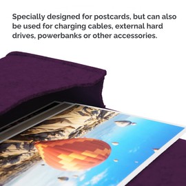 metaFox Postcard Felt Bag Organiser for Postcards, Storage Bag