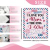 Zzkol Valentines Day Gifts Flannel Throw Blanket, I Love You
