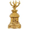 Exotic India Tulsi on Tortoise - Brass Statue