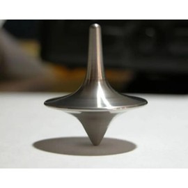 Precise Portable Desk Spinning Top Spinning Top Zinc Alloy Silver for Office Desk Scale Vintage Gyroscopic (Silver)