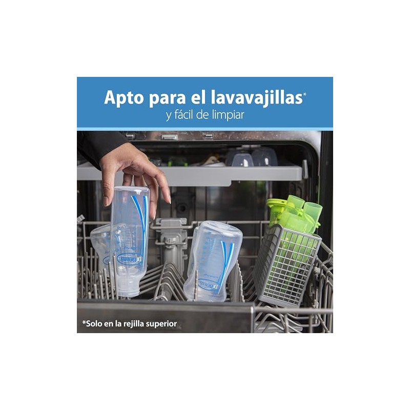 Dr. Brown's Natural Flow Anti-Colic Options+ Wide-Neck Baby Bottles 5