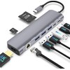 HUB C 9 en 1 USB con HDMI 4K, PD