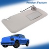 Silscvtt Passenger Side Sun Visor with Mirror and Light Gray