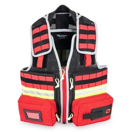 ELITE BAGS - E-VEST Tactical Vest | Multifunctional | Flexible (Red, S-M)