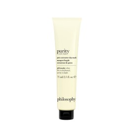 philosophy purity exfoliating clay mask 75ml | acne treatment mask with salicylic acid | anti-blackhead mask