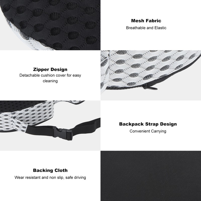 Memory Foam Cushion Breathable Mesh Thickened Chair Pad Seat Cushion