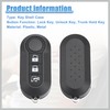 RATCHROLL 3 Buttons Keyless Entry Remote Key Fob Shell Case
