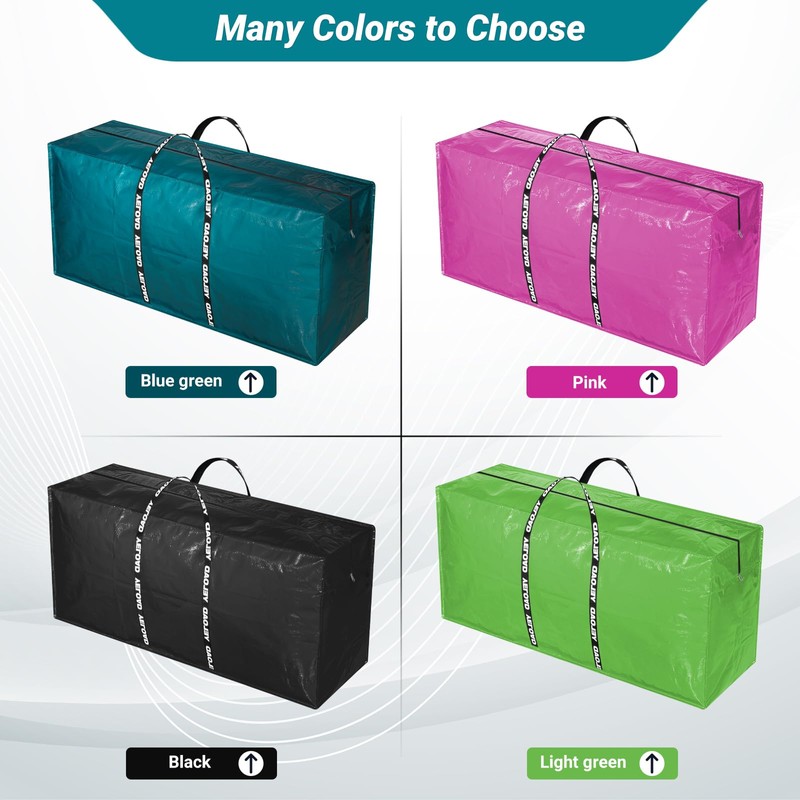 66 Gallon Extra Large Storage Bags 6 Pack – Teal