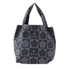 MARY QUANT 192012-1202-60 Eco Bag (Small Size/Black) Floral Daisy Bag,