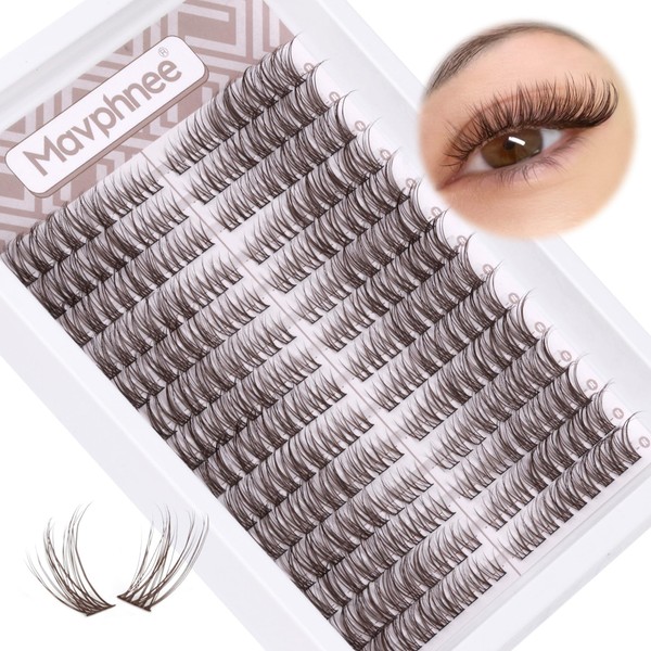 Brown Lash Clusters Wispy Eyelash Extensions Natural Look Individuals Lashes