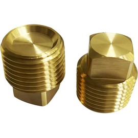 Boat Plugs 1/2 Inch Npt Solid Brass Boat Drain Plug, 2 Pack Garboard Drain Plug Boat Drain Plug Fits Most Boat Hulls (2)
