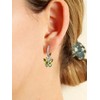 Silvercute Dangly Earrings Womens Peridot August Birthstone Butterfly Dangle Earrings