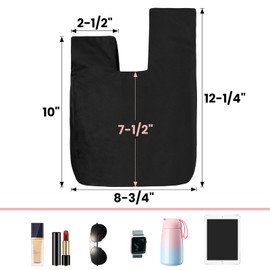 Muka Small Canvas Knot Bag for Women, Japanese Style Wristlet Pouch, Party Favor Tote Bag - Natural