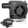 WDERAIR 120mm 12v AC Brushless BBQ Blower Fan with Speed