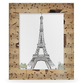 OMFUNS Vintage Music Note 8x10 Picture Frames Piano Music Photo Frames Collage for Wall Mounting Tabletop Display Wood Photo Picture Frame Home Office Decoration Family Friends Gift