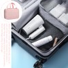 Portable Wash Bag, Waterproof Cosmetic Storage Pouch, Multi-Compartment Shuffle Case,