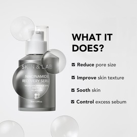 SKIN & LAB Vegan Niacinamide Recovery Serum, 1.0 fl oz (30 ml)